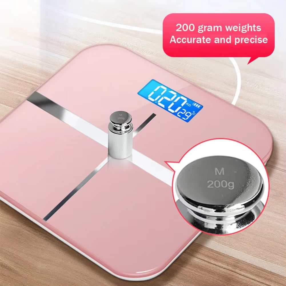 Weight Loss Weighing Device HD Display Digital Body Scale Battery-Powered for Home Office Supplies Room Temperature Measurement