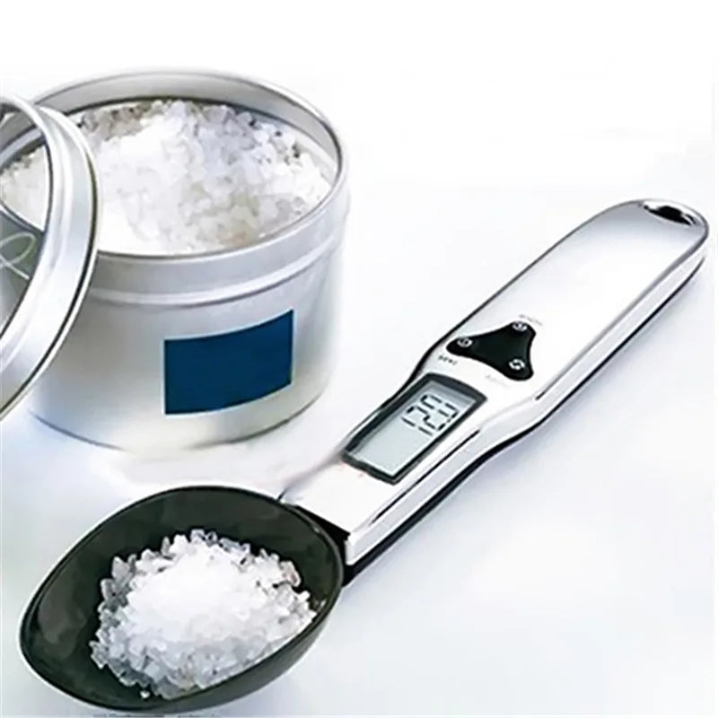 Stainless Steel LCD Digital Scale Measuring Spoon Gram Electronic Spoon Weight Volumn for Food Powder Cooking Baking Drop