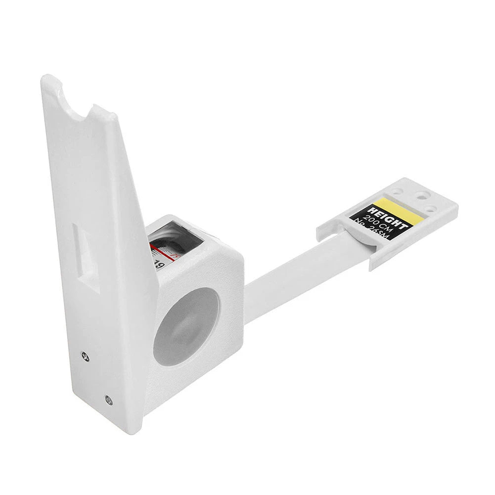 2M Body Growth Stature Altimeter Wall Mounted Retractable Tape Measure Portable Height Measuring Meter for Home Hospital School