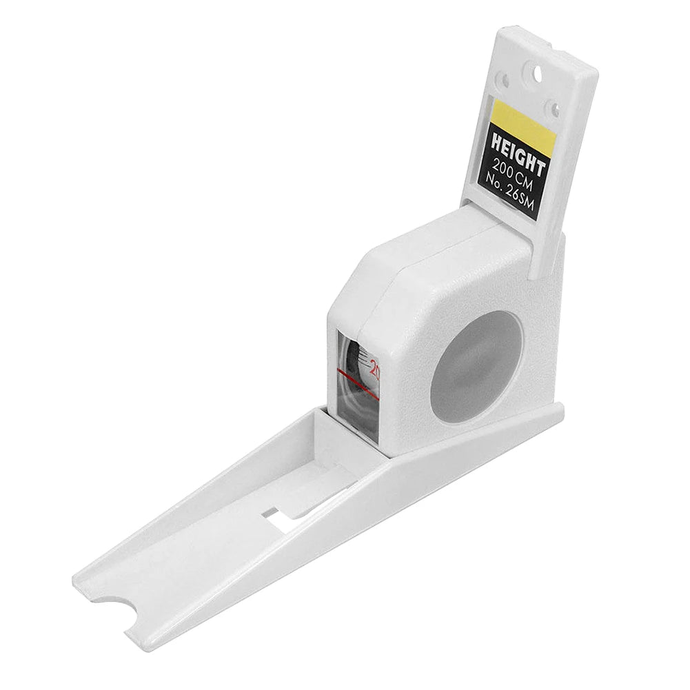 2M Body Growth Stature Altimeter Wall Mounted Retractable Tape Measure Portable Height Measuring Meter for Home Hospital School