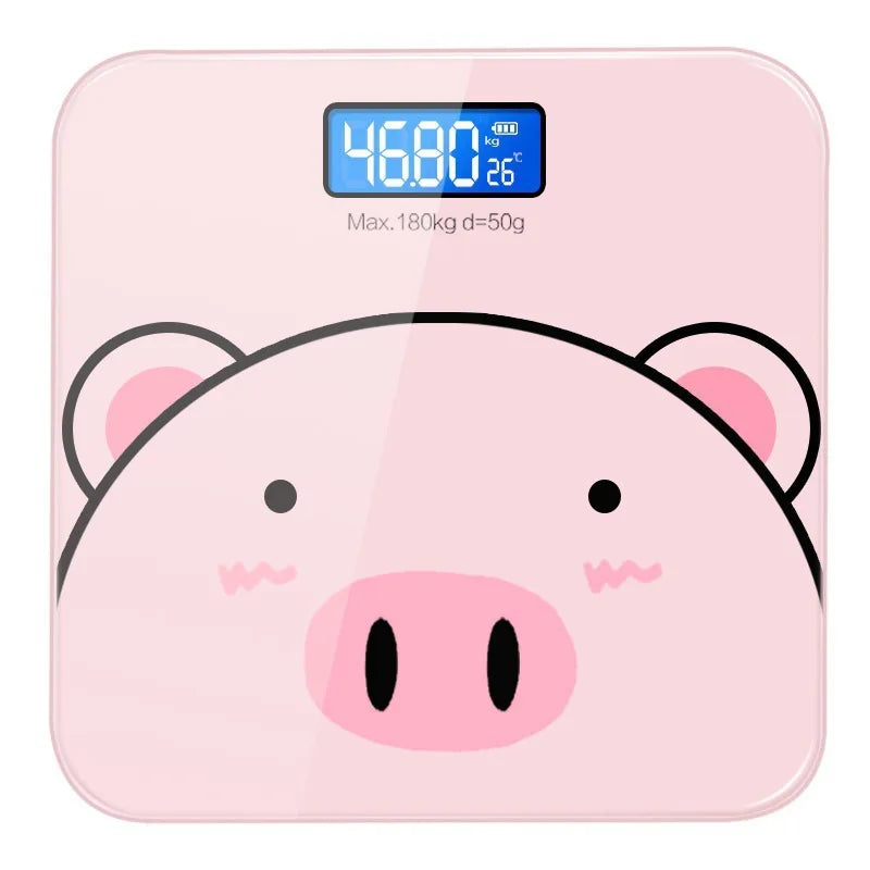 Electronics Weighing Smart Charging Weight Scales for Home Small Cute Student Dormitory Weights for Adult Precision Body Scales