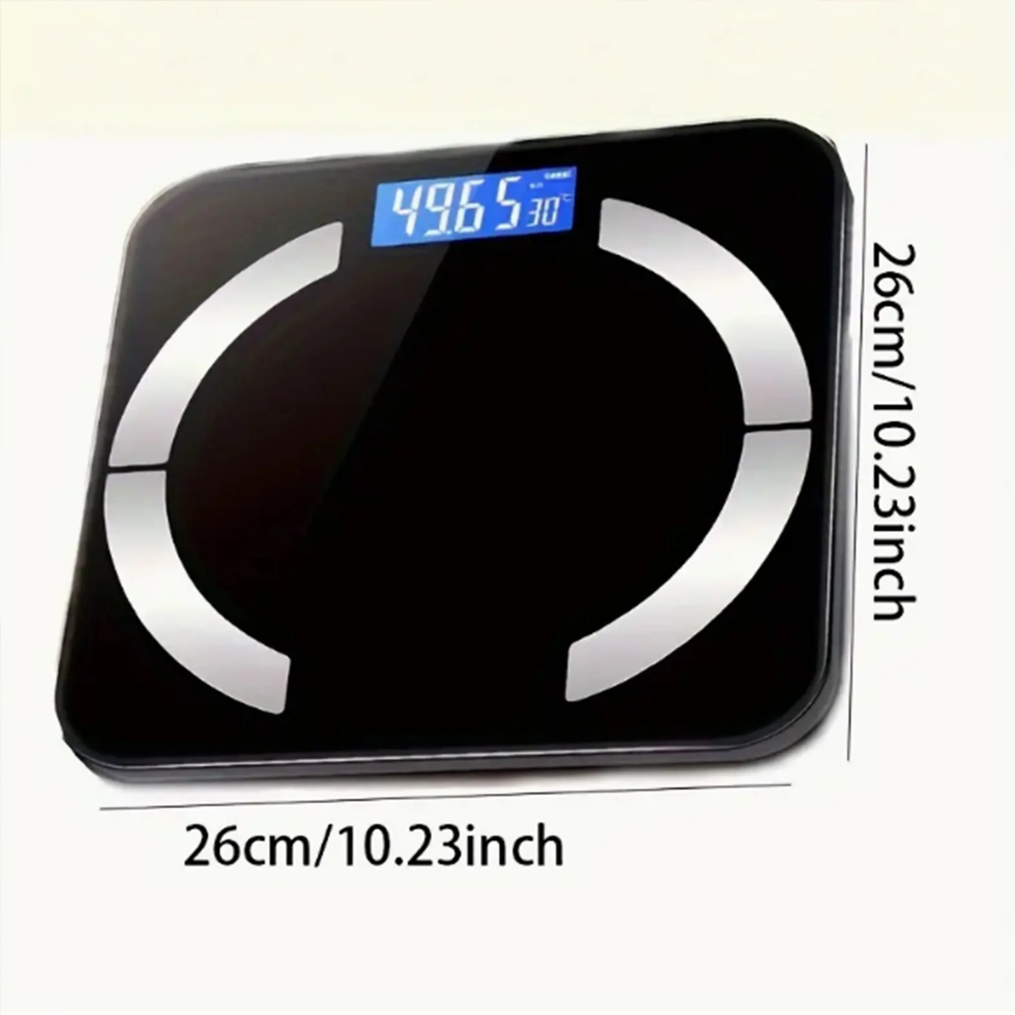High Definition Digital Weight Scale - Large LCD Display, Max 396.8Ib/180Kg, Home Bathroom Scale for Accurate Body