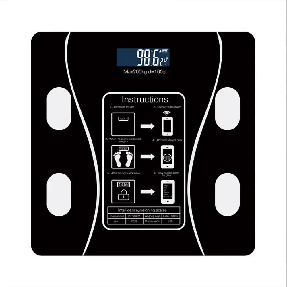 Body Weight Scale, Bluetooth APP Intelligent Scale USB Charging