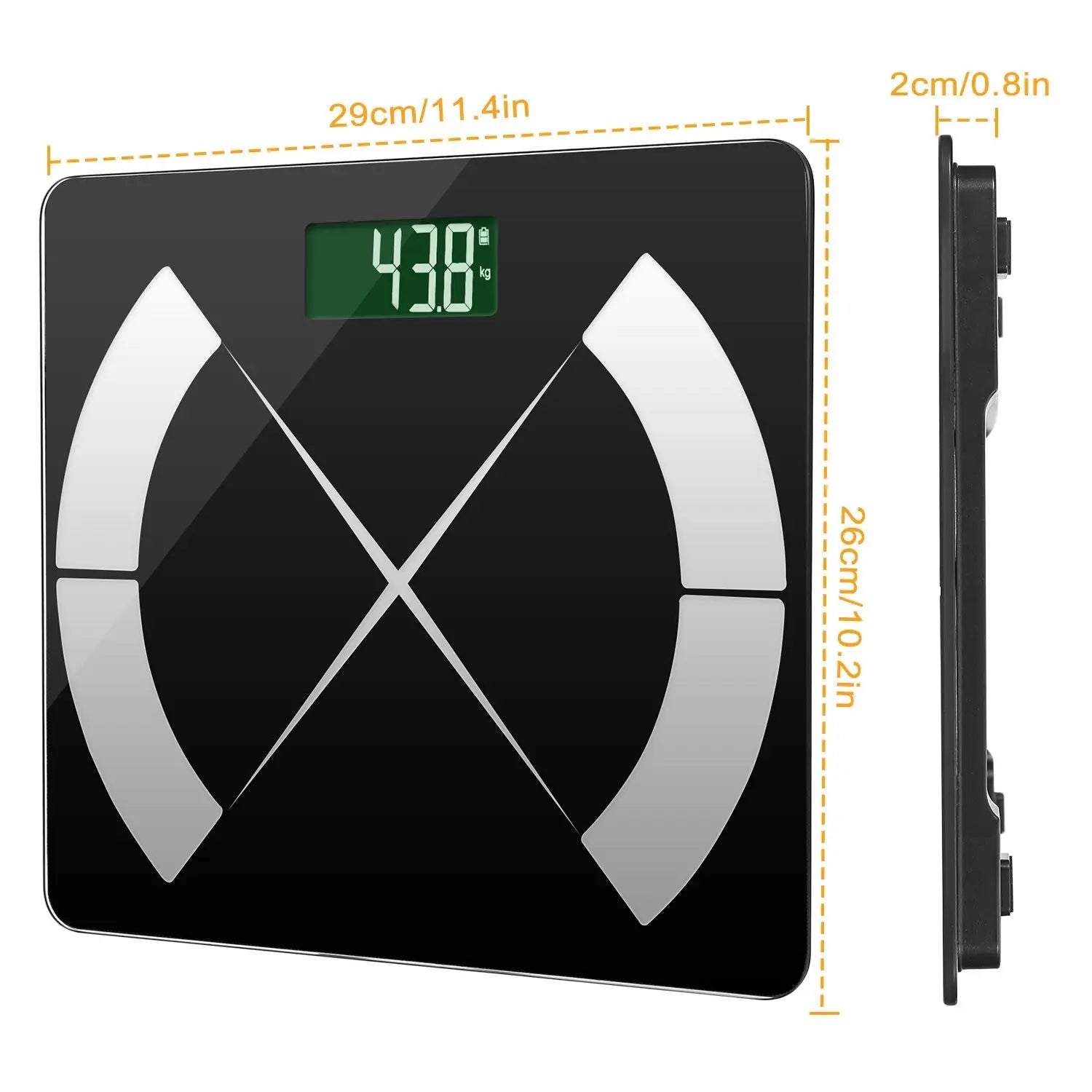 For Smart Body Composition Scale Fat Monitor Digital APP Scale BMI Health Analyzer for Valentines Gift Spring Exerciser