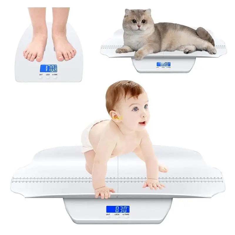 Stable Baby Scale Weight Measuring Tool Toddler Scale with Tare Hold Function
