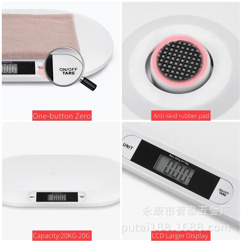 20Kg Health Pet Scale Baby Weight Scale Electronic Baby Scale Household Baby Electronic Scale
