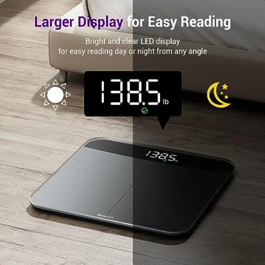 Bathroom Scales Digital Weight Topnotch Quality 450Lb Weight Scale Most Accurate to 0.05Lb Automatic Weighing Scale for Body We