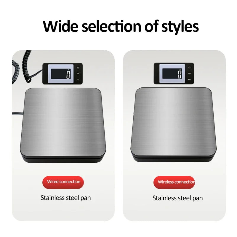 High-Precision Digital Scale 50Kg/2G Electronic Platform Scale Wired/Wireless Parcel Pet Express Weighing Scale with Backlight