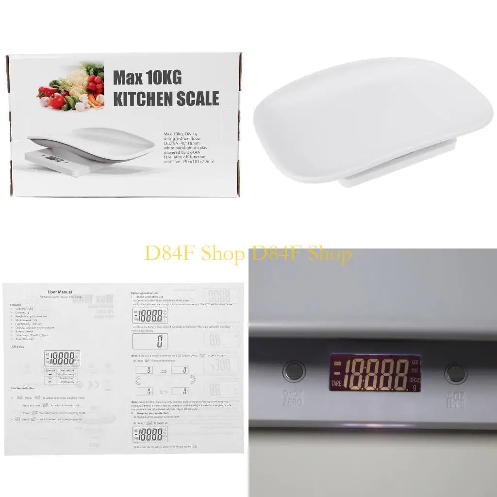 D84F Digital Baby Infant Weight Scale for Measure Baby Cats Puppy Dogs Stable