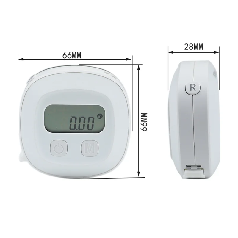 Yls-Smart Tape Measure Body with LED HD Display Auto-Retract for Unlimited Users for Waist/Hips/Arms