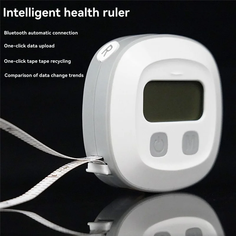 Yls-Smart Tape Measure Body with LED HD Display Auto-Retract for Unlimited Users for Waist/Hips/Arms