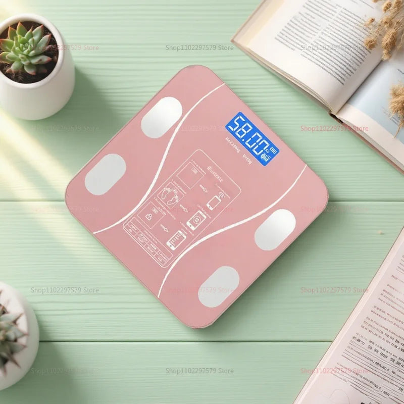 Smart Electronic Body Fat Scale Wireless Body Weight Scale with Fat Measurement Charging for Home Fitness and Health Monitoring