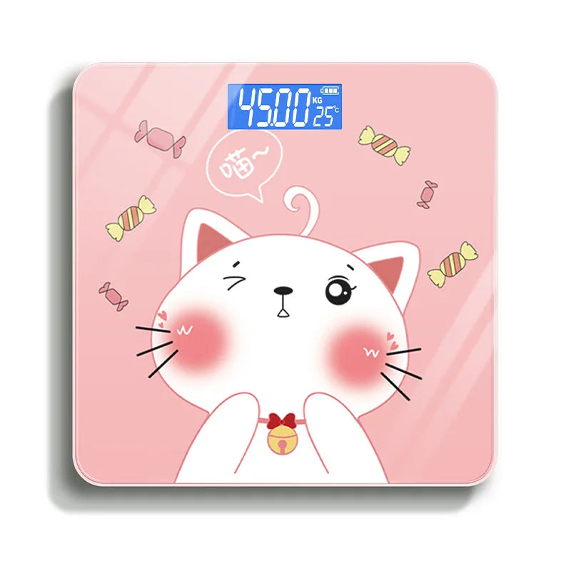 Phone App Connecting Digital Scale Body Weight Gradients Color Bathroom Scale Floor Scales Glass Weighing Scales USB Recharging