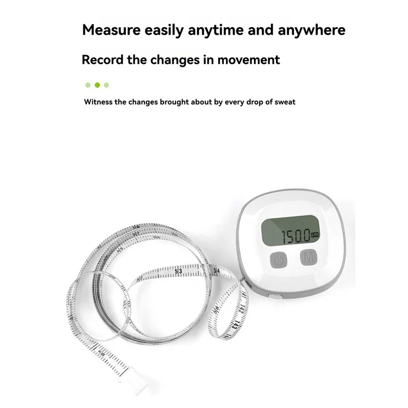 Yls-Smart Tape Measure Body with LED HD Display Auto-Retract for Unlimited Users for Waist/Hips/Arms