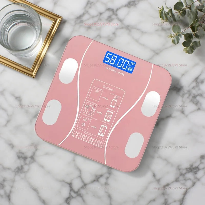 Smart Electronic Body Fat Scale Wireless Body Weight Scale with Fat Measurement Charging for Home Fitness and Health Monitoring