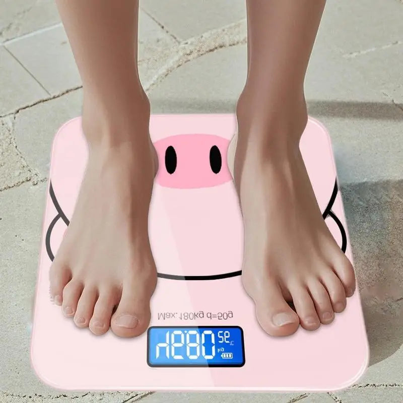 Accurate Scales for Body Weight Digital Bathroom Scale Smart Weight Scale USB Charging Automatic Weighing Scale Cartoon Body