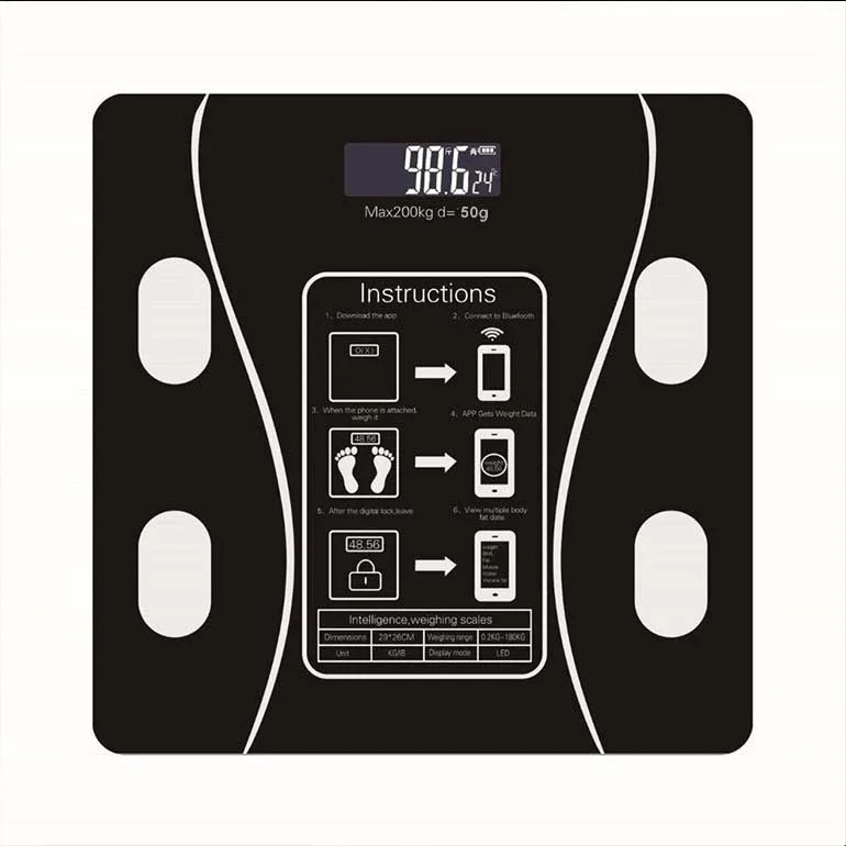 Body Weight Scale, Bluetooth APP Intelligent Scale USB Charging