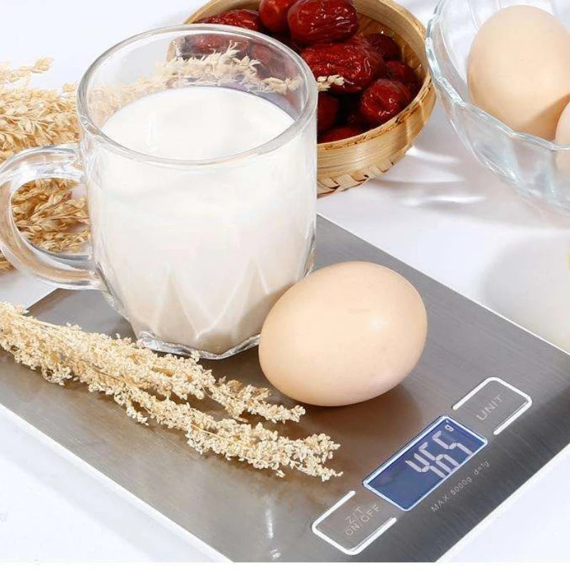 10/5Kg Kitchen Digital Scale Usb/Battery Charging Electronic Smart Balance LCD Mini Precision Weight Scales for Food Cooking