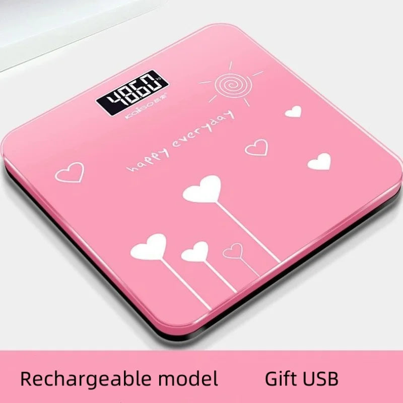 Electronics Weighing Smart Charging Weight Scales for Home Small Cute Student Dormitory Weights for Adult Precision Body Scales