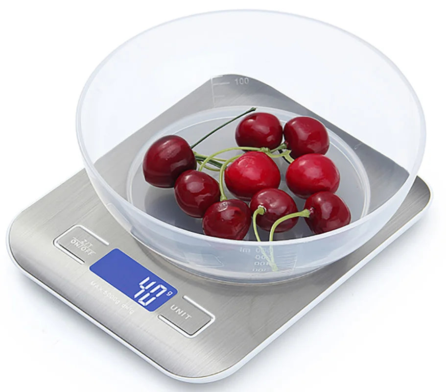 10/5Kg Kitchen Digital Scale Usb/Battery Charging Electronic Smart Balance LCD Mini Precision Weight Scales for Food Cooking