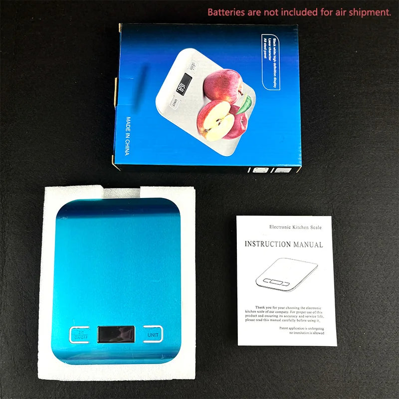 10/5Kg Kitchen Digital Scale Usb/Battery Charging Electronic Smart Balance LCD Mini Precision Weight Scales for Food Cooking