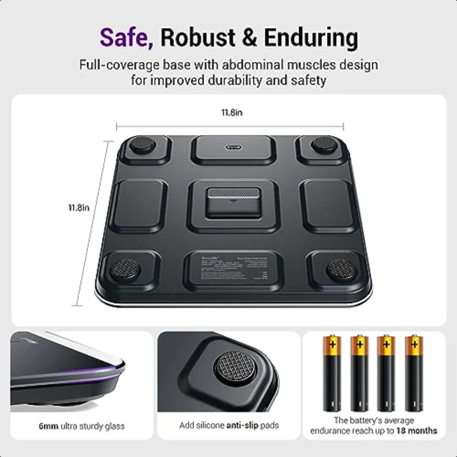 Bathroom Scales Digital Weight Topnotch Quality 450Lb Weight Scale Most Accurate to 0.05Lb Automatic Weighing Scale for Body We