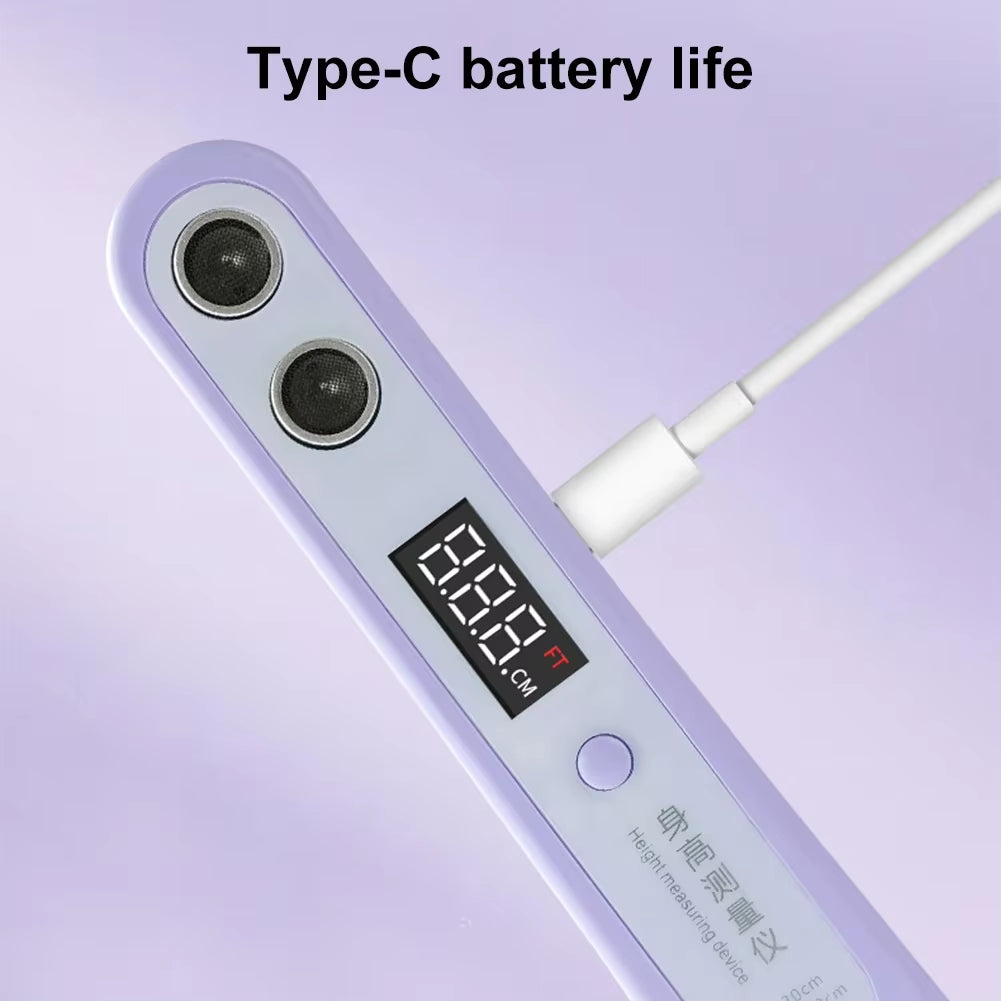 Ultrasonic Digital Height Measuring Ruler High Accuracy Height Measuring Stadiometer Electronic Height Ruler for Adults Kids