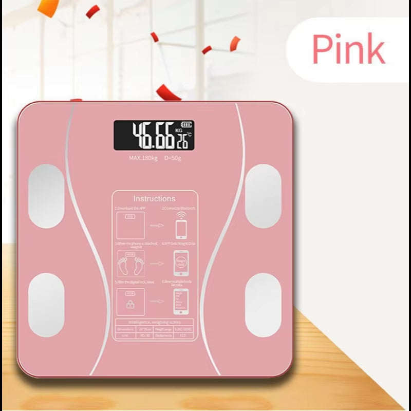  Bluetooth Body Fat & Weight Scale for Home Health Tracking