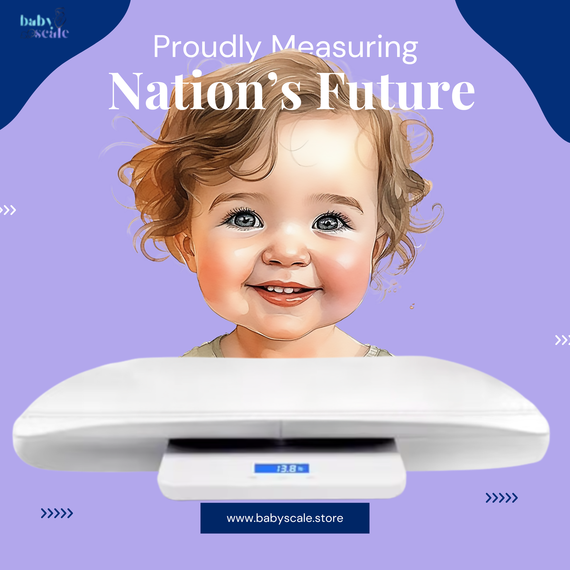 Digital Infant Scale with Removable Tray & Height Measuring Ruler