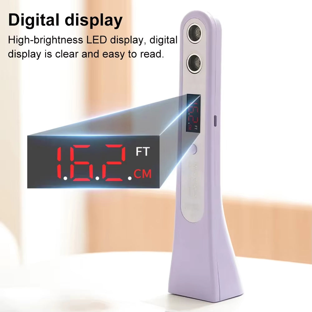 Ultrasonic Digital Height Measuring Ruler High Accuracy Height Measuring Stadiometer Electronic Height Ruler for Adults Kids