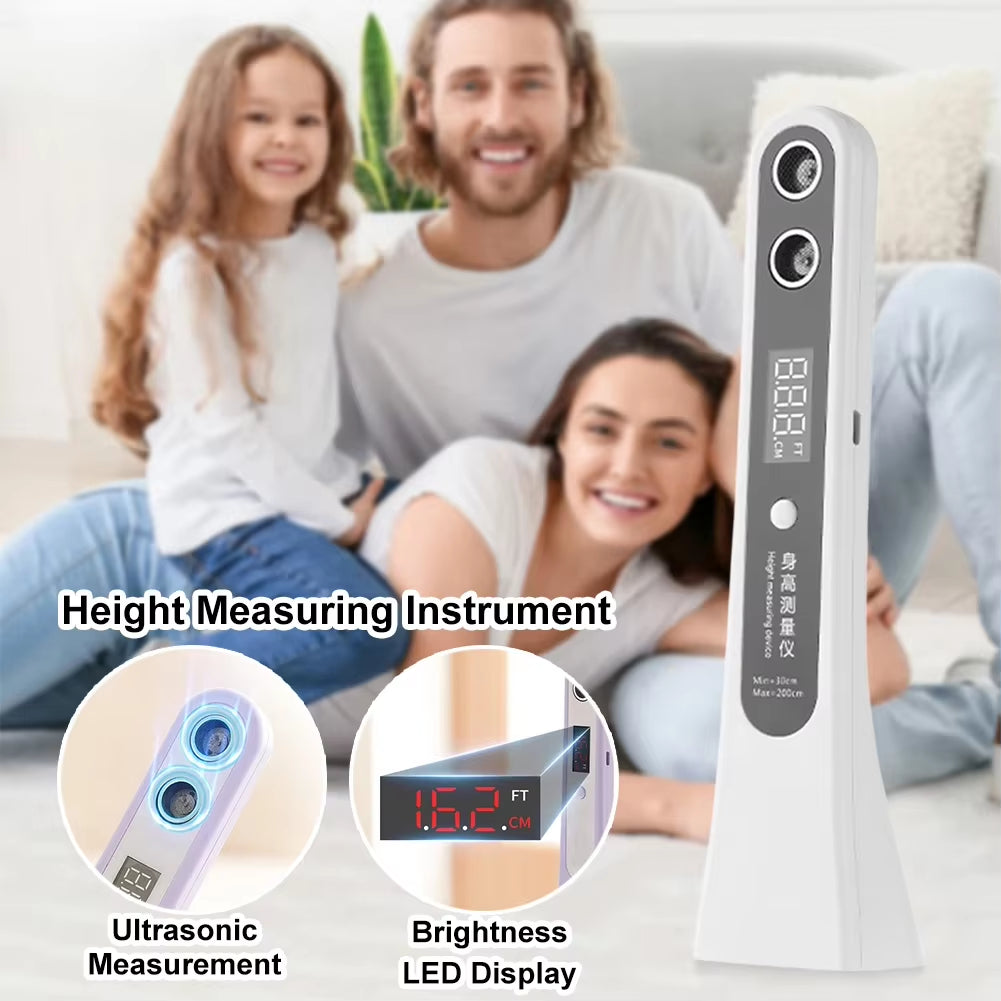 Ultrasonic Digital Height Measuring Ruler High Accuracy Height Measuring Stadiometer Electronic Height Ruler for Adults Kids