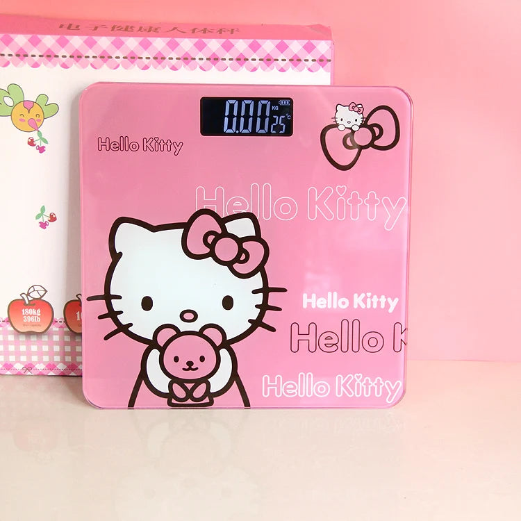 Kitty Household Electronic Scale Weight Scale Body Fat Scale BMI Adult Bathroom Healthy Weight Loss Weighing Body Scale Charging