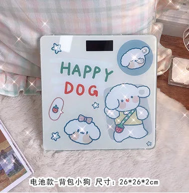 Kitty Household Electronic Scale Weight Scale Body Fat Scale BMI Adult Bathroom Healthy Weight Loss Weighing Body Scale Charging