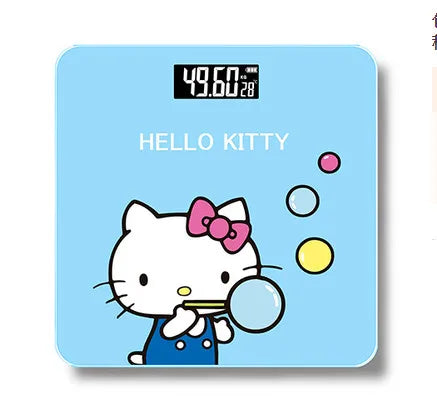 Kitty Household Electronic Scale Weight Scale Body Fat Scale BMI Adult Bathroom Healthy Weight Loss Weighing Body Scale Charging