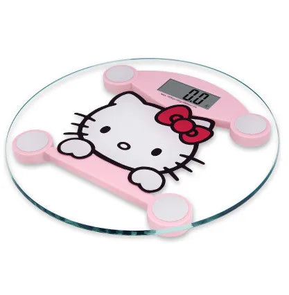 Kitty Household Electronic Scale Weight Scale Body Fat Scale BMI Adult Bathroom Healthy Weight Loss Weighing Body Scale Charging