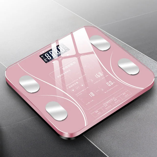 Phone App Connecting Digital Scale Body Weight Gradients Color Bathroom Scale Floor Scales Glass Weighing Scales USB Recharging