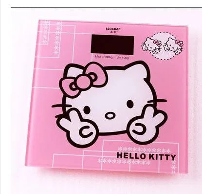 Kitty Household Electronic Scale Weight Scale Body Fat Scale BMI Adult Bathroom Healthy Weight Loss Weighing Body Scale Charging