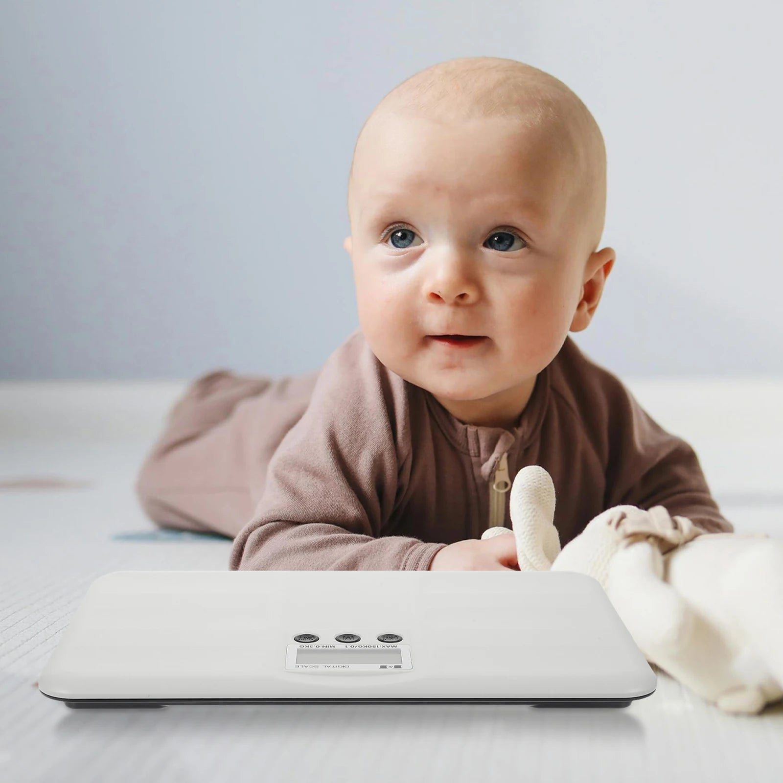 Super Thin Baby Electronic Digital Display Weight Lcd Screen Pet Scale 150Kg Big Size Flat Design Easy Storage for Mother Infant