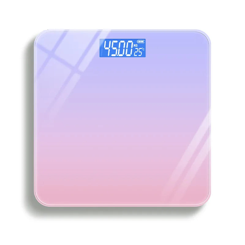 Phone App Connecting Digital Scale Body Weight Gradients Color Bathroom Scale Floor Scales Glass Weighing Scales USB Recharging