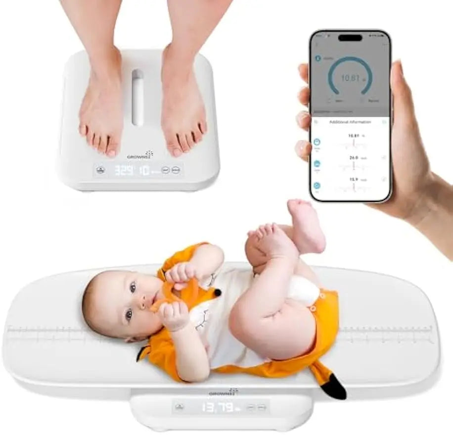 Smart Baby Weighing Scale with App, Hold Function & 330 lb Capacity