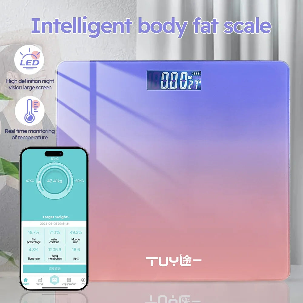 Weight Scale Professional Fat Smart Body Fat Scale LED Special Electronic Body Fat Scale for Multiple People in the Family
