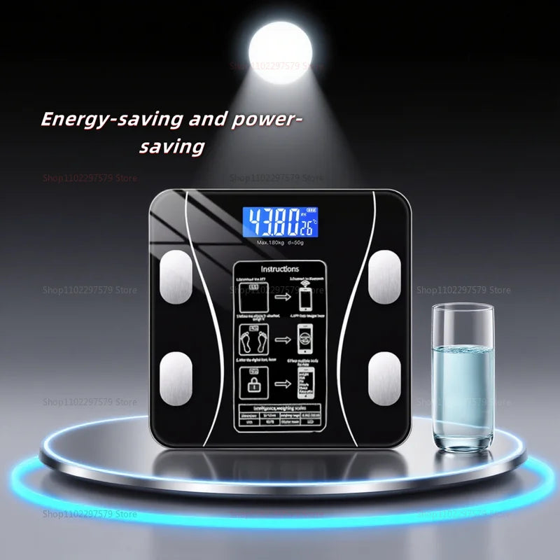 Smart Electronic Body Fat Scale Wireless Body Weight Scale with Fat Measurement Charging for Home Fitness and Health Monitoring