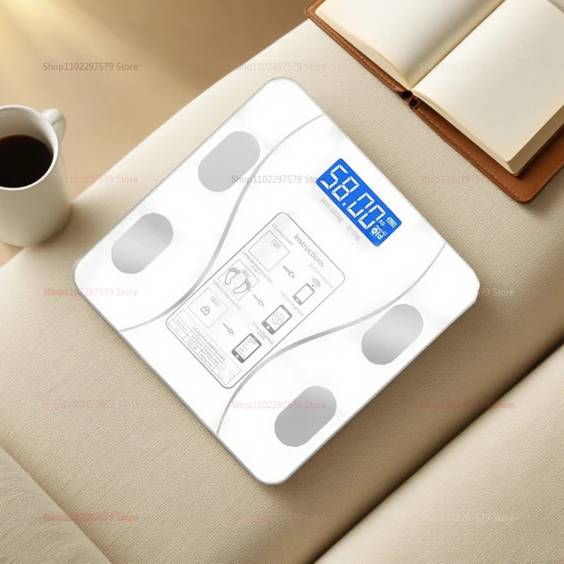 Smart Electronic Body Fat Scale Wireless Body Weight Scale with Fat Measurement Charging for Home Fitness and Health Monitoring