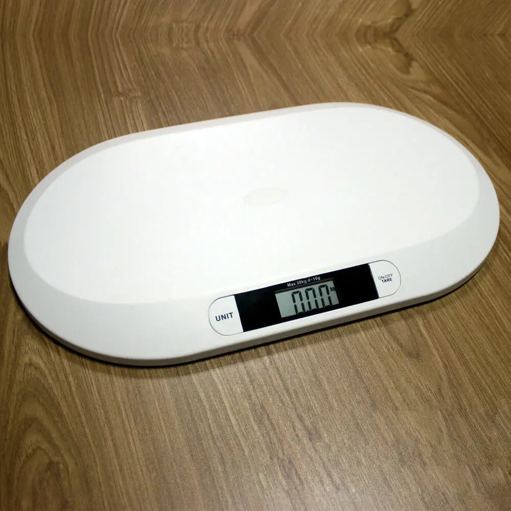 User-Friendly Infant Scale Ergonomic Design & LCD Display, Three Units (Kg/Lbs/St) for Clear Weight Reading