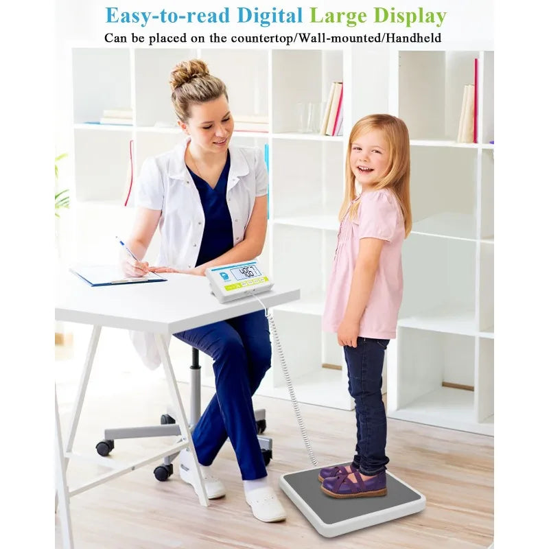 Home.Medical Scale for Body Weight with Digital Display, 660 Lb Limit, High Accuracy Medical Grade Floor Scale, Heavy Duty, Kg/O