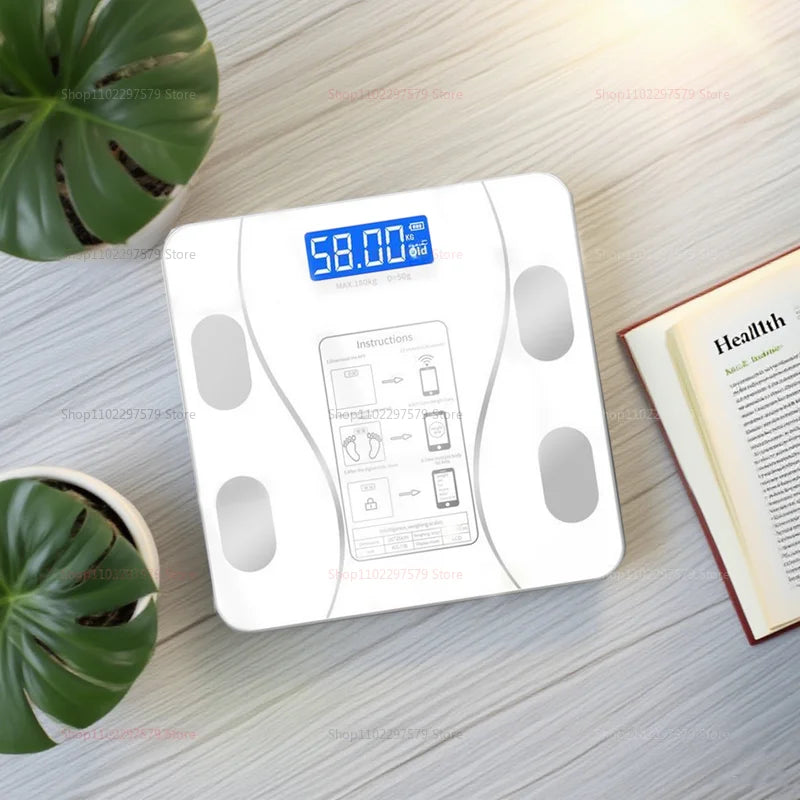 Smart Electronic Body Fat Scale Wireless Body Weight Scale with Fat Measurement Charging for Home Fitness and Health Monitoring