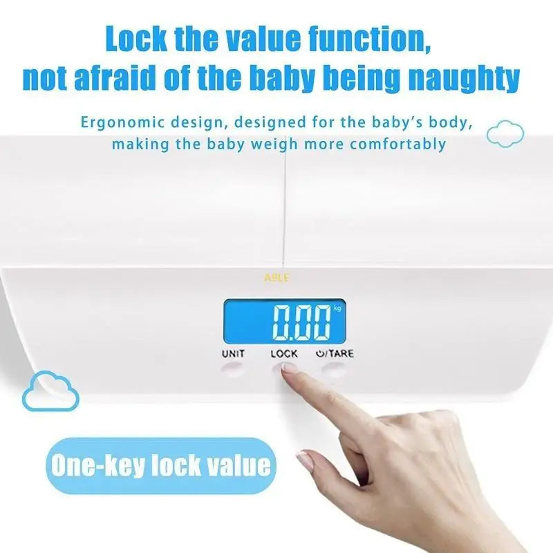 Stable Baby Scale Weight Measuring Tool Toddler Scale with Tare Hold Function