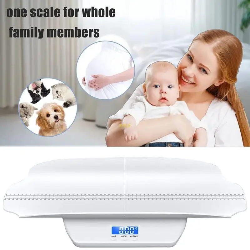 Stable Baby Scale Weight Measuring Tool Toddler Scale with Tare Hold Function