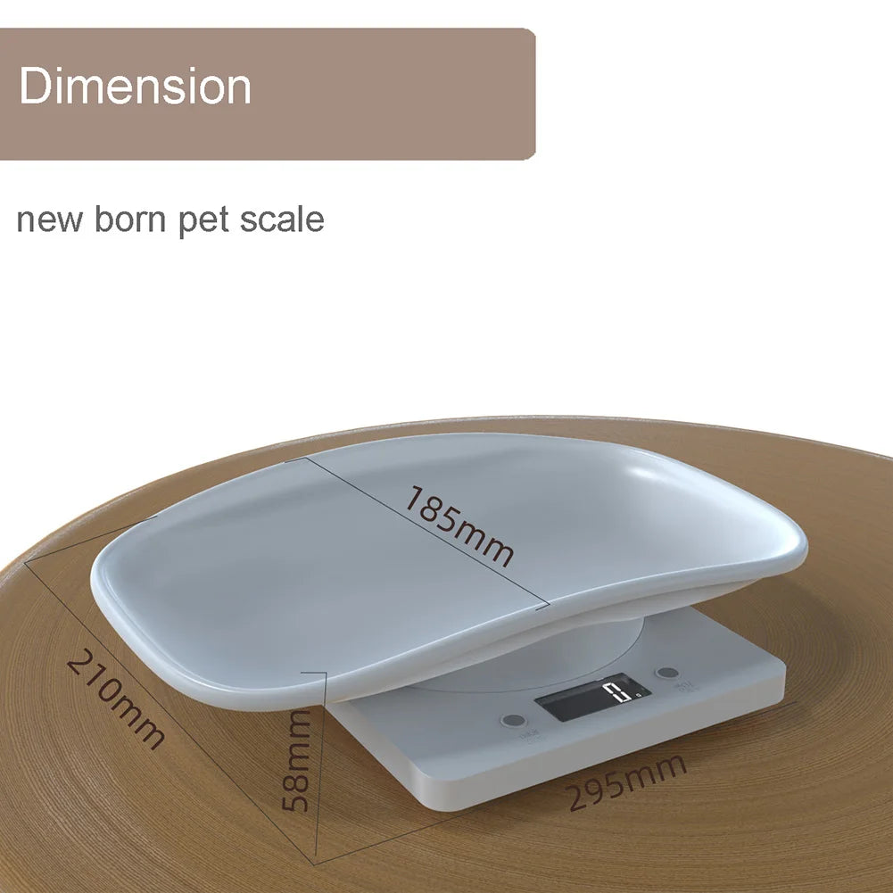Small Animal Scale Multifunction Electronic Scale Grams Weight Max 22 Lbs Kitchen Food Scale with LCD Display for Newborn Pets