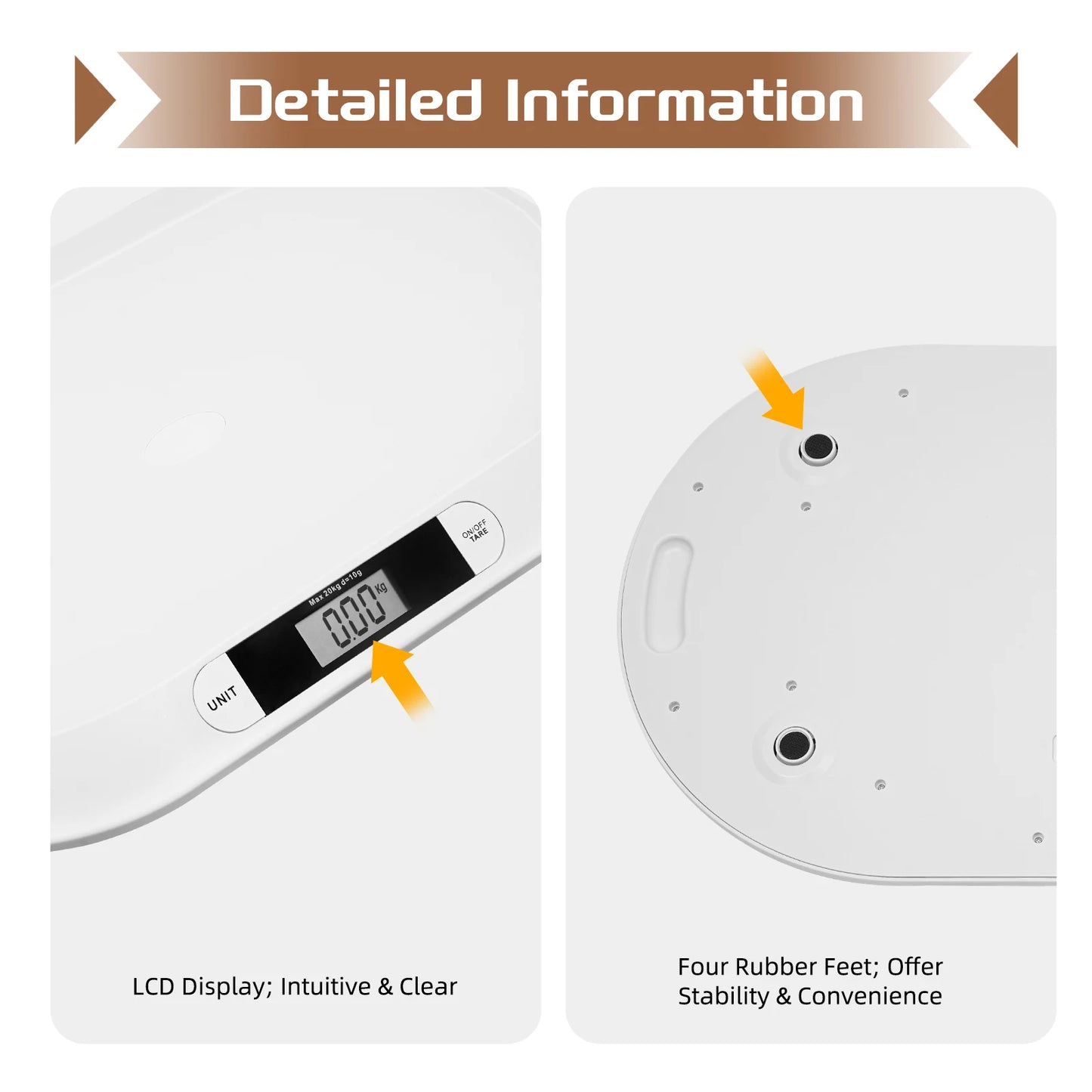  Digital Baby Scale with LCD Display – 20kg Infant Weight Scale
